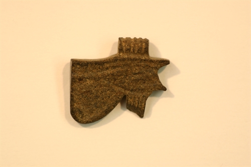 The amulet of the eye from brown faiance